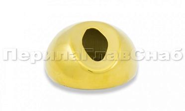 Наконечник штамп, под 30°, Ø38.1 мм, для поручня Ø38.1, золото (AISI 304) k016-88 купить в Новосибирске
