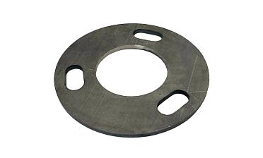 Фланец стойки 42/90 х 3 мм #200 3 отв х М10 х 20 черный металл k116-42-9 купить в Новосибирске