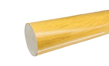 Пластиковый поручень текстурный, цвет Дуб, Ø49мм, длина 4м k891-2  купить в Новосибирске