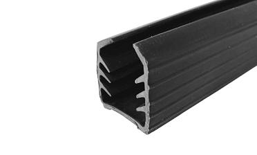 Уплотнитель в поручень с пазом 24х24 для стекла 12 мм, EPDM Фk301 купить в Новосибирске