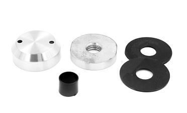 Комплект торцевого крепления несущего стекла, гайка-шайба Ø50х10х18 мм с внутренней резьбой М16, шлифованный AISI 304 k277-8 купить в Новосибирске