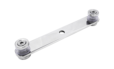 Стеклодержатель пластинчатый, под стекло 6-12 мм, полированный (AISI 201) k047-5 купить в Новосибирске