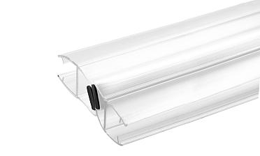 Комплект уплотнителей для стекла в душевую кабину (2 шт.), стекло-стекло 10 мм, с магнитом 135°, 2200 мм t228 купить в Новосибирске