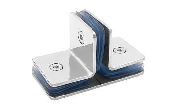 Коннектор для душевой кабины на 3 стекла полированный t727-2 PSS  купить в Новосибирске