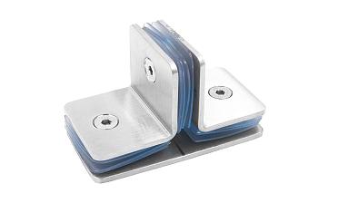 Коннектор для душевой кабины на 3 стекла шлифованный t727-2 SSS  купить в Новосибирске