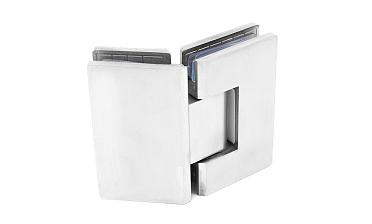 Петля для душевой кабины стекло-стекло 135° 90х55 мм AISI 304 шлифованная t302-2 SSS купить в Новосибирске