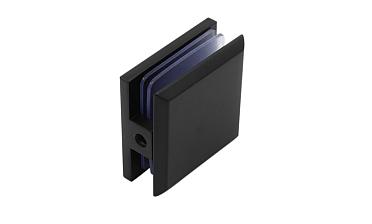  Коннектор для душевой кабины стена-стекло 45х45, вырез 67, цинк, черный t730 BZn купить в Новосибирске