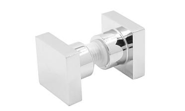 Ручка-кноб квадратная для стекла 6-12 мм, нержавеющая сталь AISI 304, полированная t669 PSS купить в Новосибирске