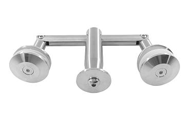 Крепление двойное с рутелями к тяге, AISI 304 k628 купить в Новосибирске