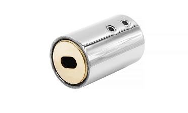 Коннектор стена-труба для трубы 19 мм, без юбки, полированный t907-2 PSS купить в Новосибирске