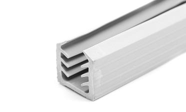 Уплотнитель в поручень с пазом 24х24 для стекла 10мм, EPDM СЕРЫЙ Фk312-G купить в Новосибирске