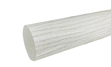 Пластиковый поручень текстурный, цвет белый, Ø49мм, длина 4м k893-2 купить в Новосибирске