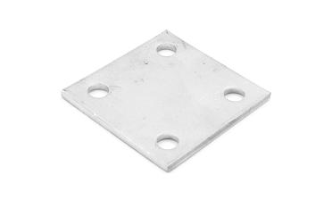 Фланец стойки 71х71х5 (4.3), AISI 304, 4 отв. М10 k115-4  купить в Новосибирске