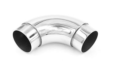 Отвод поручня под Ø38.1х1.5 мм, 90°, литой, полированный, со вставками, (AISI 201) k059-3 купить в Новосибирске