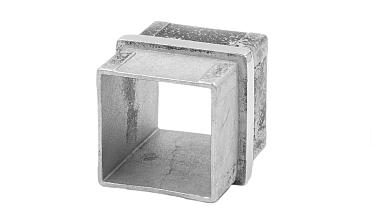 Соединитель для поручня 40х40 мм, полированный, (AISI 304) k368 купить в Новосибирске