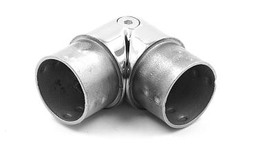 Поворот литой, шарнирный под Ø42.4 мм, полированный, AISI 304 k273 купить в Новосибирске