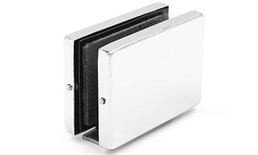 Коннектор стена-стекло с монтажной пластиной, полированный, вырез 09 t192 PSS купить в Новосибирске