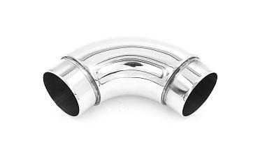 Отвод поручня под Ø38.1х110х1.5 мм, 90°, литой, полированный 600 Grit, с двумя установочными кольцами, (AISI 316) k059-4 купить в Новосибирске