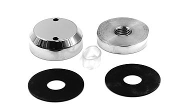 Комплект торцевого крепления несущего стекла, полированный, литой. AISI 304 k277-6  купить в Новосибирске