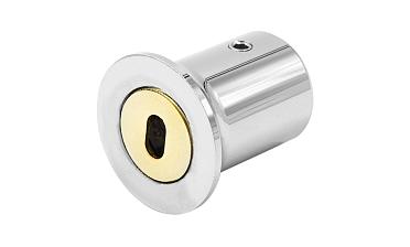 Держатель трубы 19 мм, полированный, латунь-хром, стена-труба t907 PC купить в Новосибирске