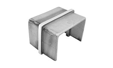 Соединитель для поручня с пазом 40х60 мм, шлифованный (AISI 304) Фk541-2 купить в Новосибирске