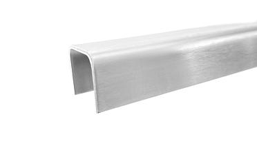 Профиль П-образный, L=2000 мм, t=1.5 мм, для стекла 16 мм, шлиф. (AISI 304) Ф-0456 купить в Новосибирске