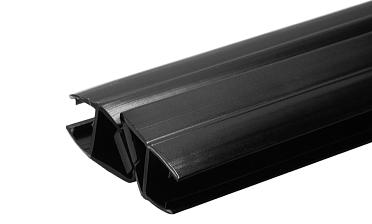 Комплект уплотнителей для стекла 8 мм, стекло-стекло 2200 мм, 90°/180°, с магнитом (2 шт.), черный (t210) t210-2 BL-U купить в Новосибирске