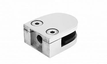 Стеклодержатель литой, под стекло 8-10 мм (4+4 мм), на плоскость 40х23х48 полированный (AISI 316) k002-4 купить в Новосибирске