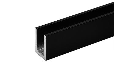 П-образный профиль 19x13, L=3000, алюминий, черный t756-2-3000 BL купить в Новосибирске