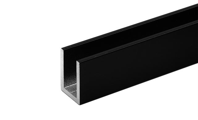 П-образный профиль 19x13, L=3000, алюминий, черный t756-2-3000 BL