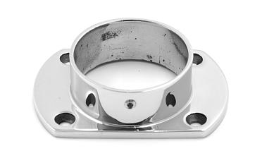 Фланец укороченный, литой, полированный, для трубы Ø50.8 мм, полированный, (AISI 304) k094 купить в Новосибирске