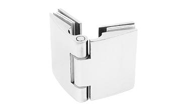 Петля душевая, стекло-стекло 180°, без реза, нерж, полированная t313 PSS купить в Новосибирске