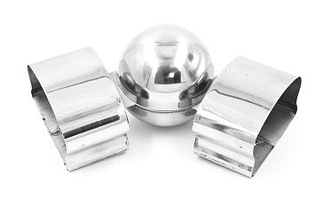 Поворот пластикового фигурного поручня, шаровый, полированный, AISI 304 k061 купить в Новосибирске