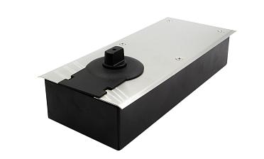 Доводчик для стеклянной двери напольный, шлифованный EN2 250 тыс. циклов 115гр (дверь 800мм  до 80 кг) t186 SSS купить в Новосибирске