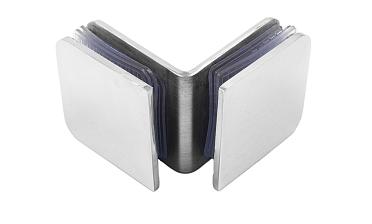 Коннектор для душевой кабины стекло-стекло 90° 45х45 мм полированный t725-2 PSS  купить в Новосибирске