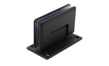 Петля для душевой кабины стена-стекло 90°, 90*55, цинк, черн. t301 BZn купить в Новосибирске