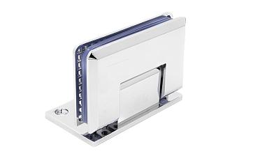 Петля для душевой кабины стена-стекло 90° 90х55 мм латунь-хром, полированная t305 PC купить в Новосибирске