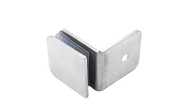 Коннектор для душевой кабины стена-стекло 90°, 45х45, шлифованный  t722-2 SSS купить в Новосибирске