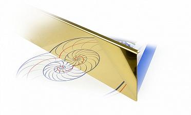 Накладка под золото (тыльная/лицевая) 2000 мм на профиль k601, для стекла 10-12 мм k601-10-88 купить в Новосибирске
