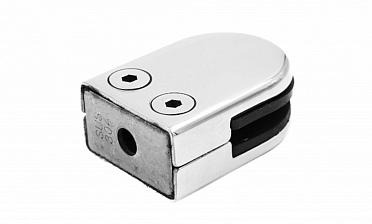 Стеклодержатель штампованный, под стекло 8 мм (4+4 мм), на плоскость 40х22х53 полированный (AISI 304) k039 купить в Новосибирске