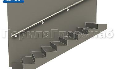 Готовый пристенный поручень с 4 держателями, длина 3300 мм (AISI 304) k730-33 купить в Новосибирске