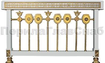 Латунные ограждения лестниц серия – Палладий XL01-1 в Новосибирске. Готовые проекты ПерилаГлавСнаб
