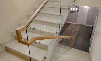 Цельностеклянные ограждения на несущем стекле в Новосибирске. Готовые проекты ПерилаГлавСнаб