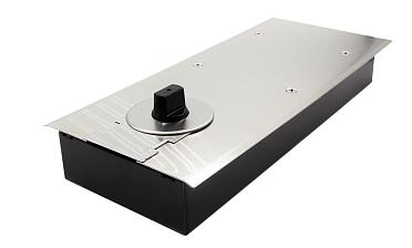 Доводчик для стеклянной двери до 80 кг EN3, напольный, 500 тыс. циклов, нержавеющая сталь AISI 304, шлифованная t183 SSS купить в Новосибирске