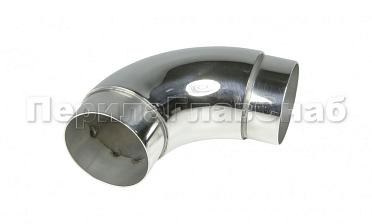 Отвод поручня с двумя установочными кольцами Ø50.8х125 AISI 304 k052-8 купить в Новосибирске