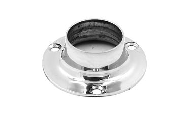 Фланец штампованный, для трубы Ø38.1 мм, полированный, внешний диаметр Ø76 мм, толщина 2 мм (AISI 304) k533 купить в Новосибирске