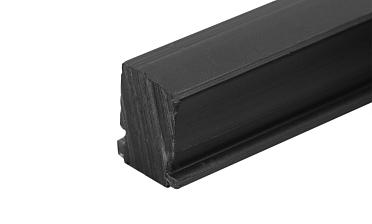 Подставка для стекла в профиль т40, материал ТЭП, цвет черный т40-05 купить в Новосибирске