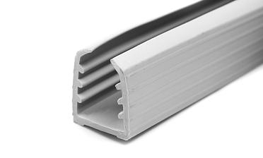 Уплотнитель в поручень с пазом 24х24 для стекла 8+8мм, EPDM (палки по 3м) СЕРЫЙ Фk303-G купить в Новосибирске