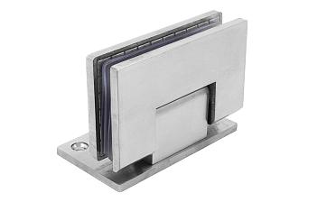 Петля для душевой кабины стена-стекло 90° 90х55 мм шлифованная t305-2 SSS купить в Новосибирске