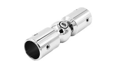 Соединитель труба-труба, шарнирный, цинк-хром полированный t915 PZn купить в Новосибирске